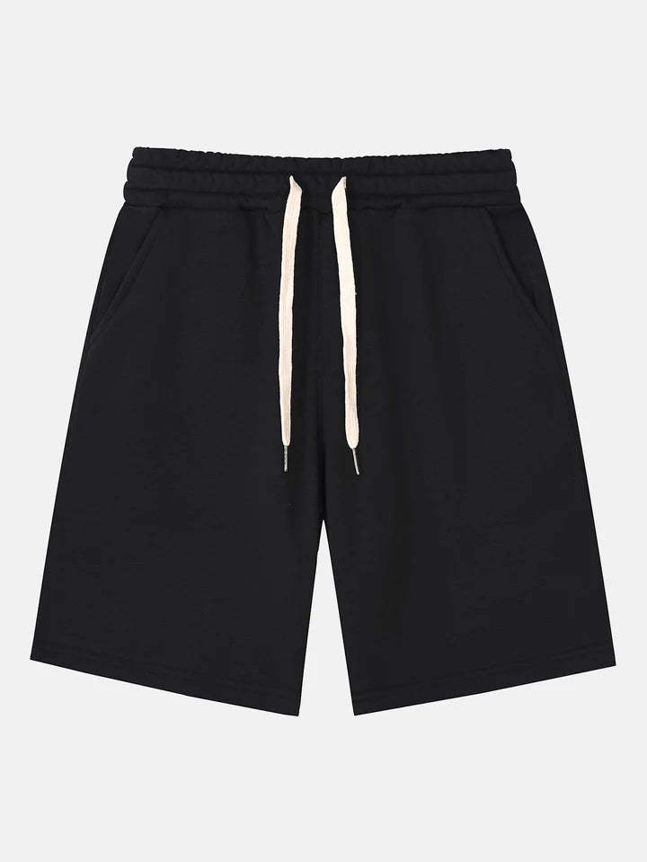 Drawstring Pattern Shorts-Waves And Trunks