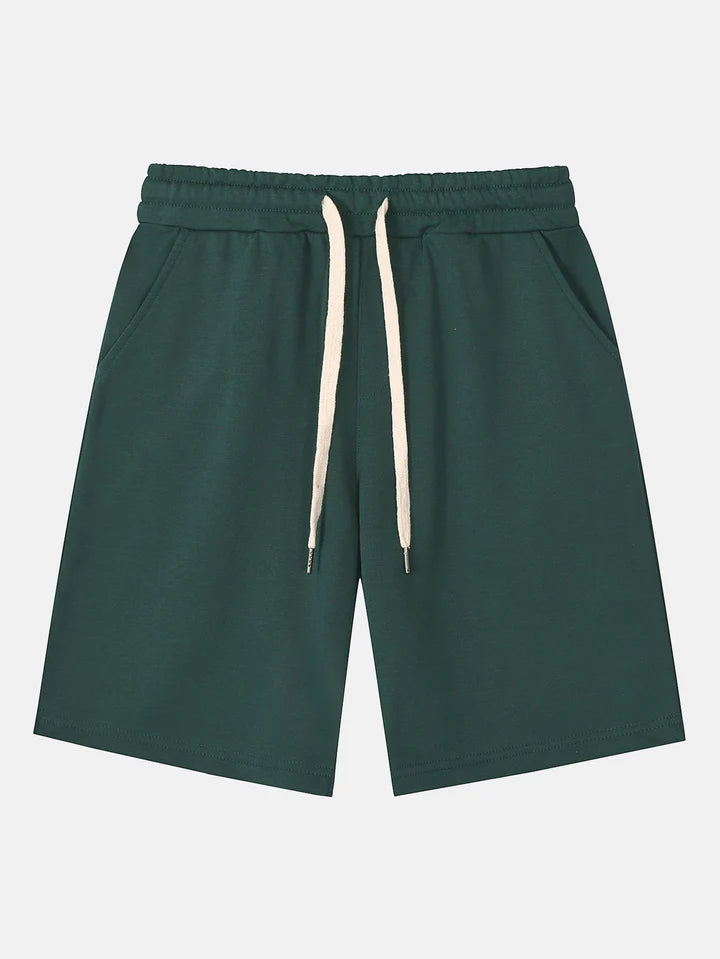 Drawstring Pattern Shorts-Waves And Trunks