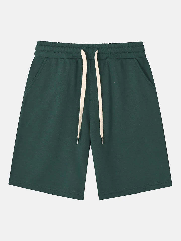 Drawstring Pattern Shorts-Waves And Trunks