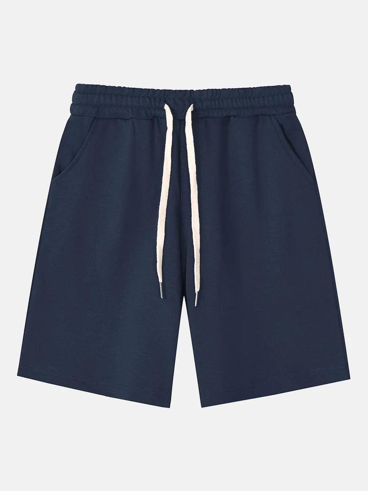 Drawstring Pattern Shorts-Waves And Trunks