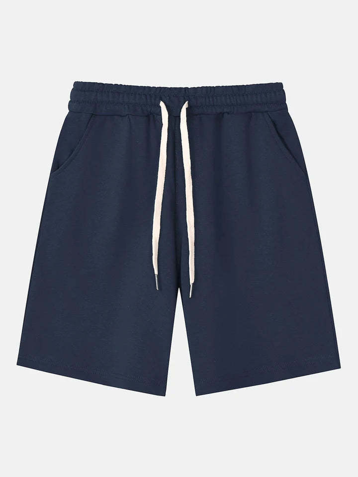 Drawstring Pattern Shorts-Waves And Trunks