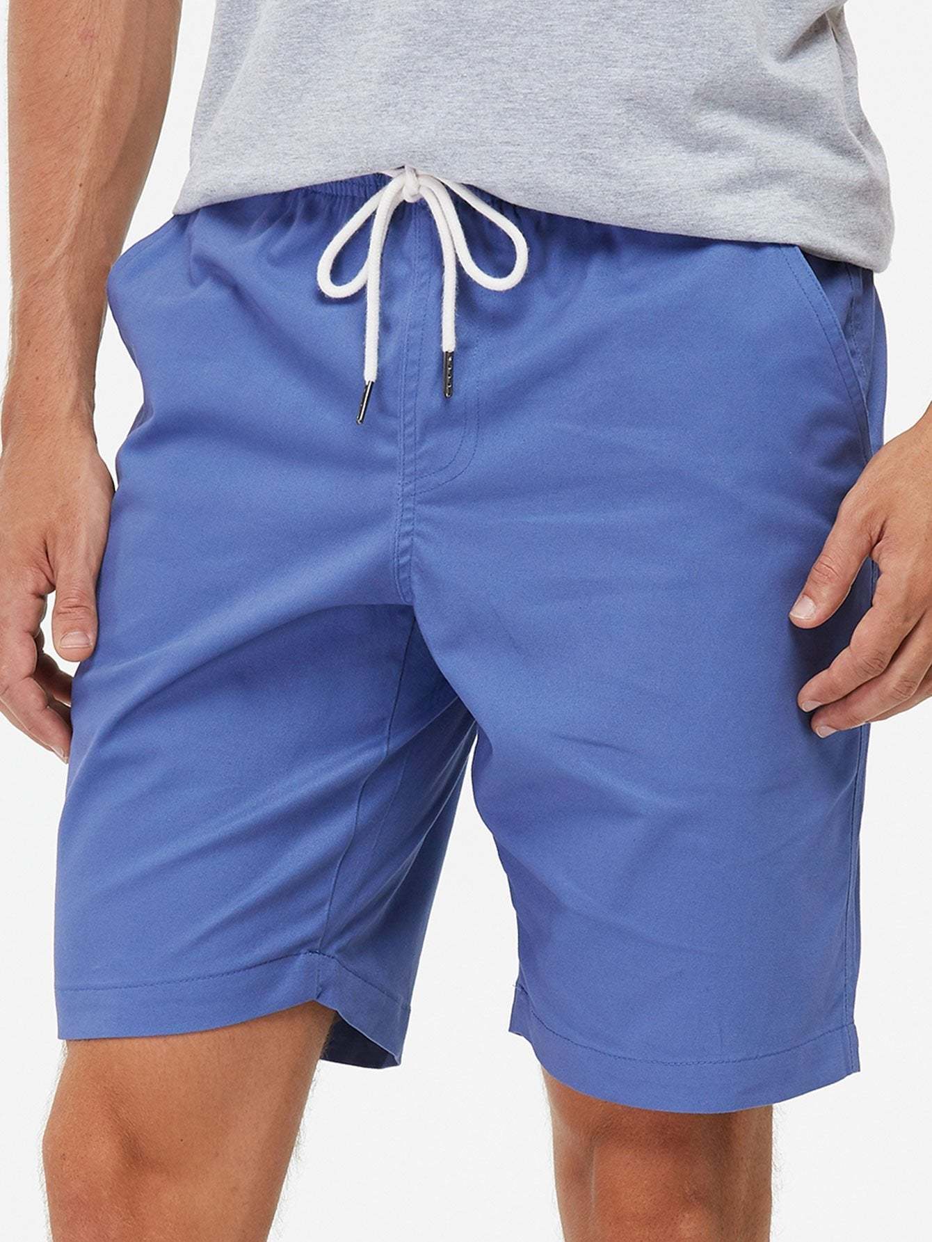 Chino Shorts With Drawstring-Waves And Trunks