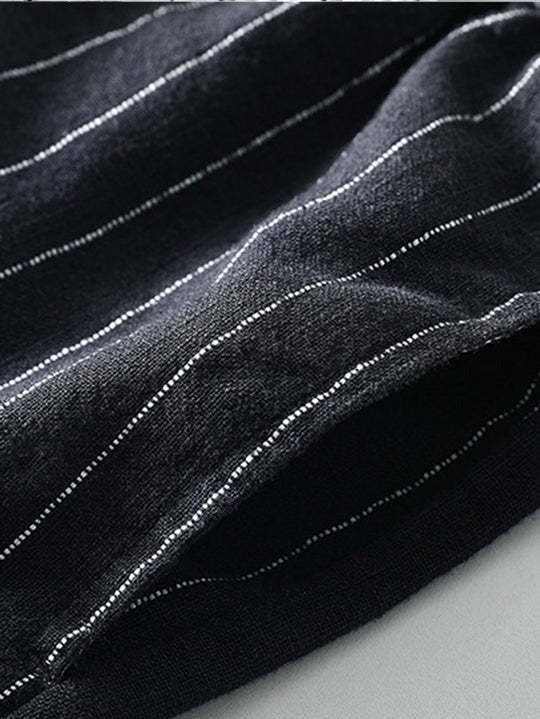 Drawstring Striped Beach Shorts-Waves And Trunks