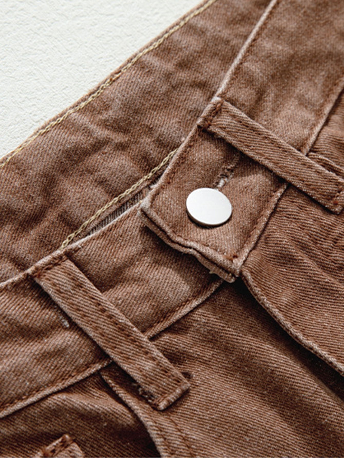 Casual Solid Patterned Jeans-Waves And Trunks