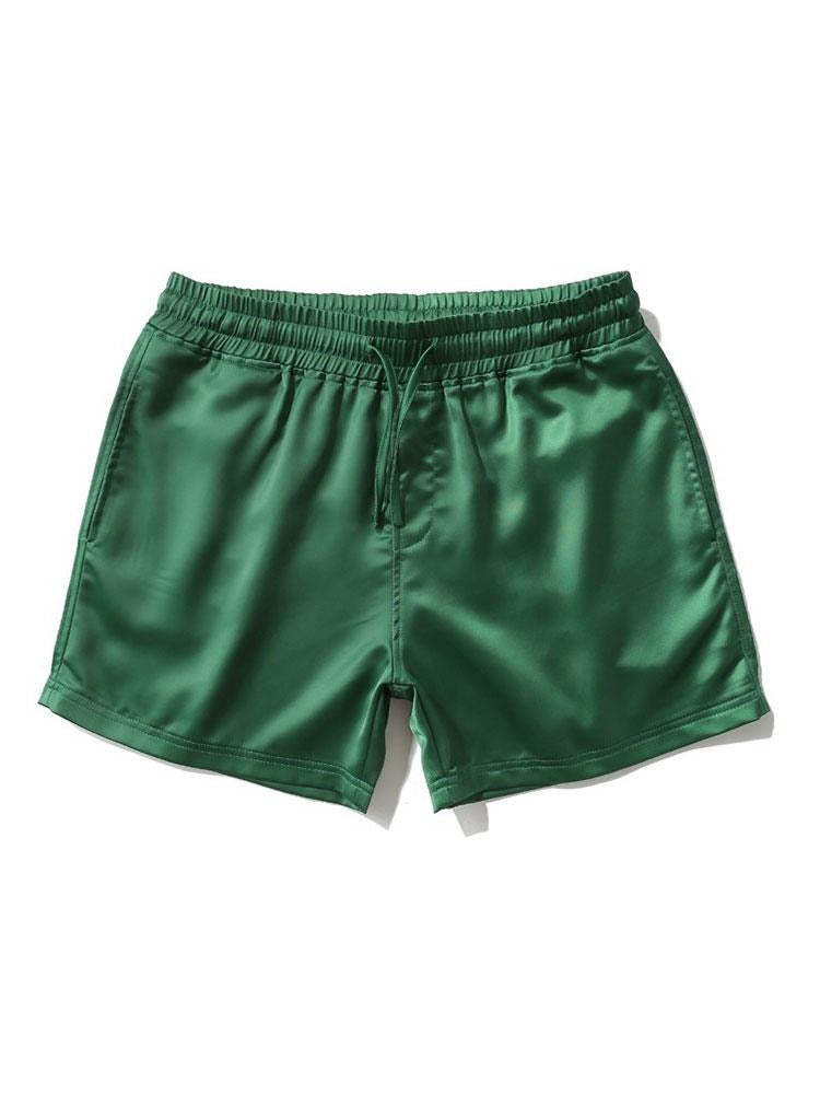 Elastic Waistband Casual Beach Shorts-Waves And Trunks