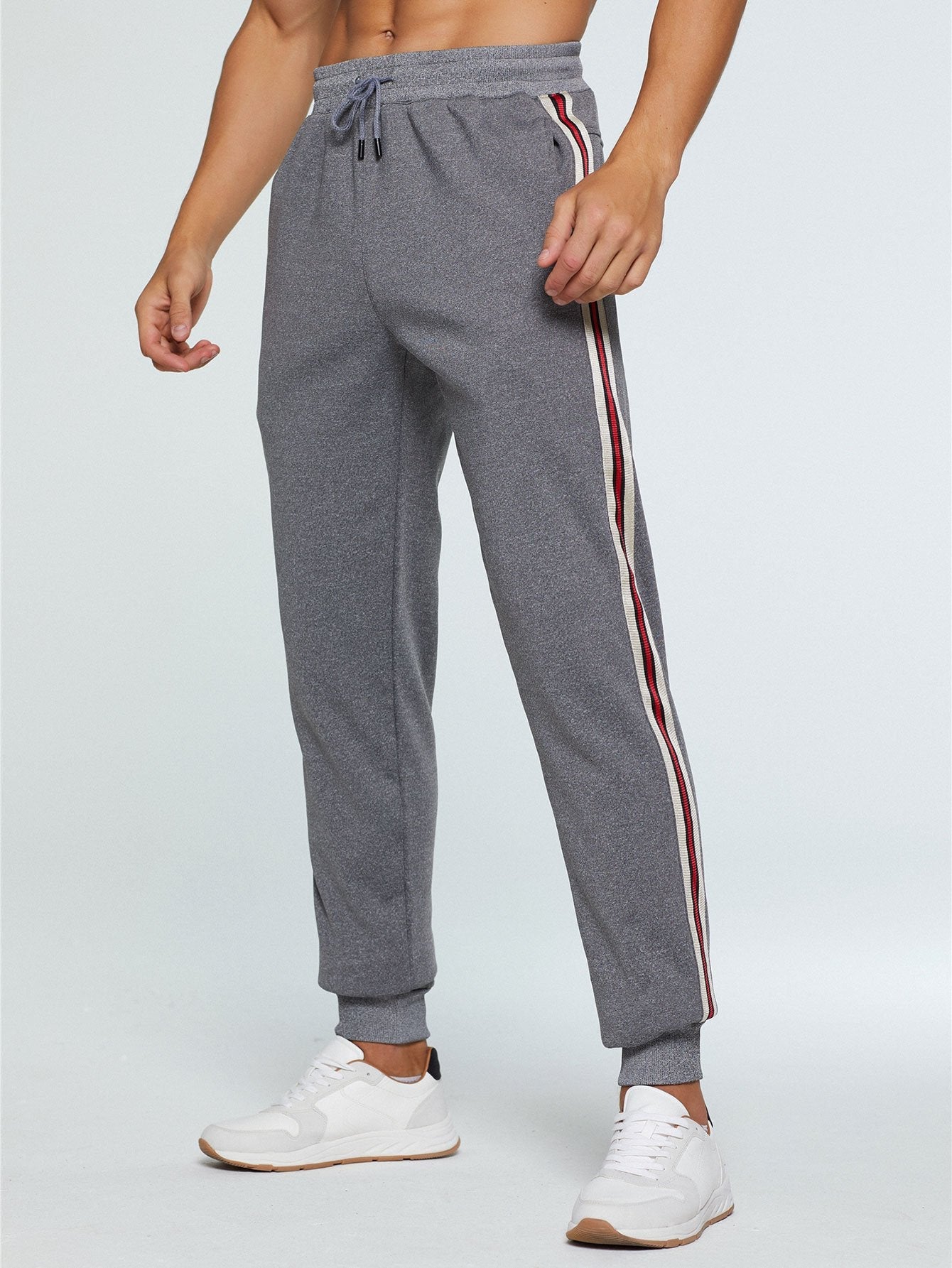 Striped Patterned Joggers-Waves And Trunks