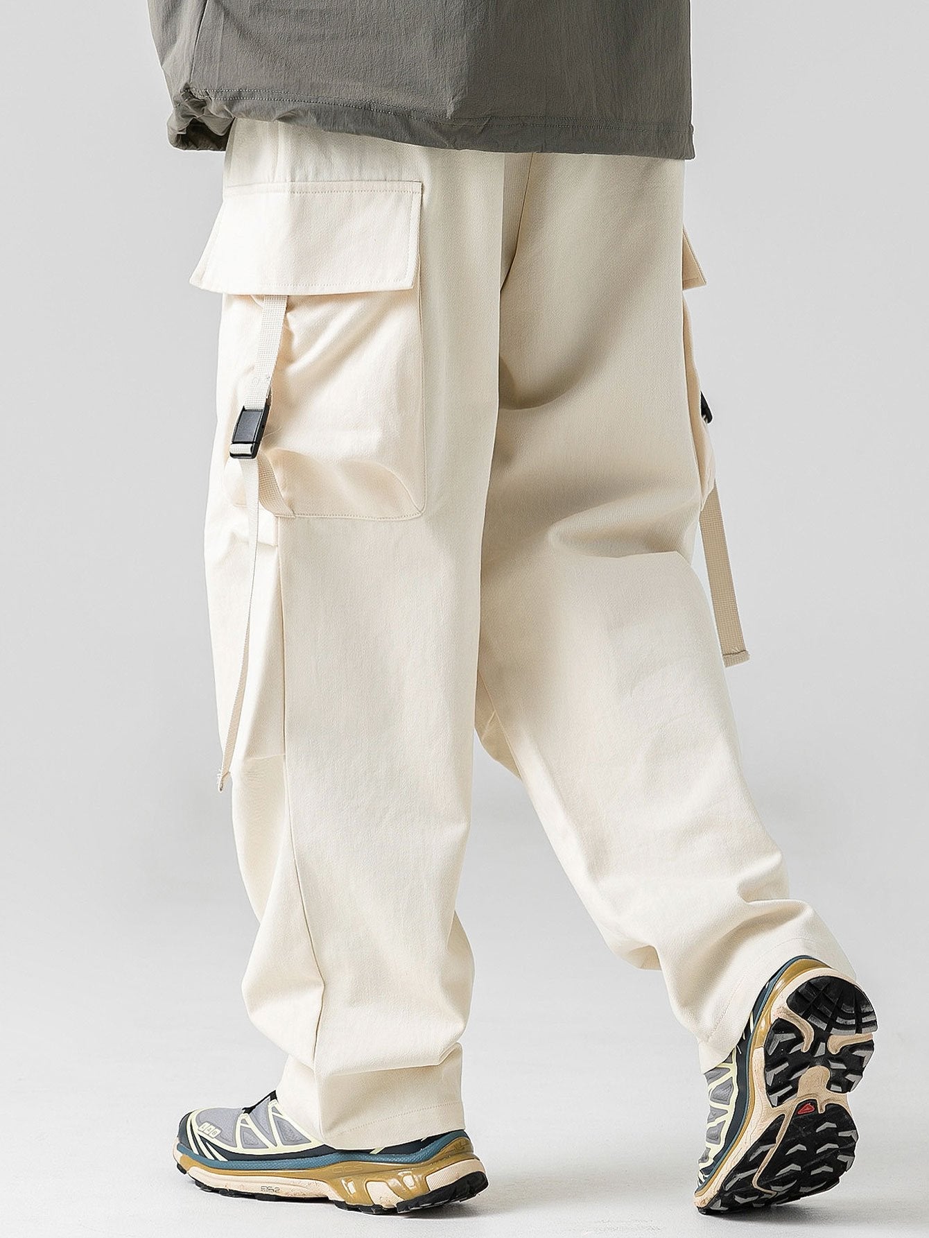 Straight Length Parachute Cargo Pants-Waves And Trunks