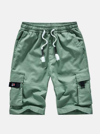 Comfortable Drawstring Cargo Shorts-Waves And Trunks