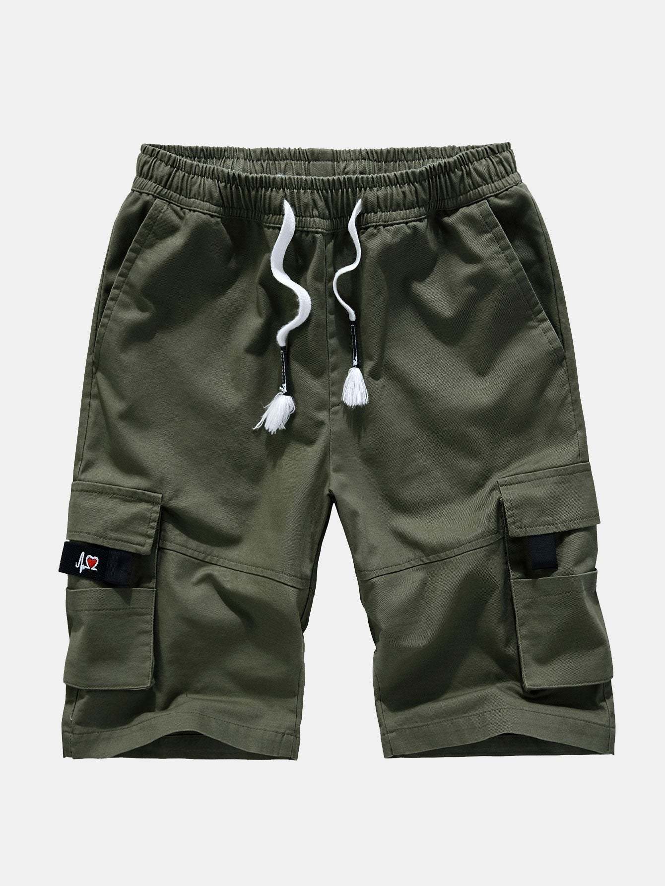 Comfortable Drawstring Cargo Shorts-Waves And Trunks