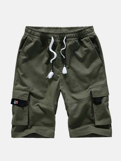 Comfortable Drawstring Cargo Shorts-Waves And Trunks