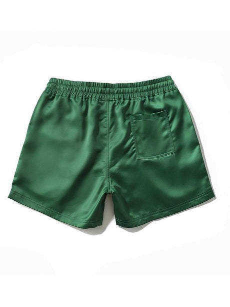 Elastic Waistband Casual Beach Shorts-Waves And Trunks