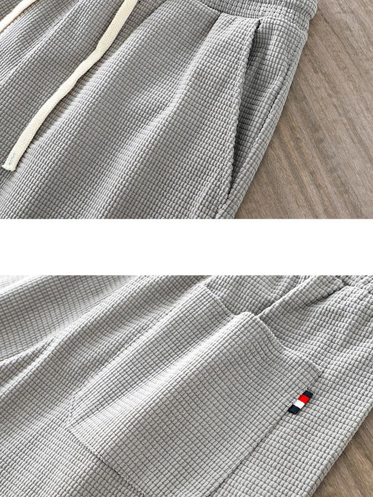 Drawstring Crosscut Casual Beach Shorts-Waves And Trunks