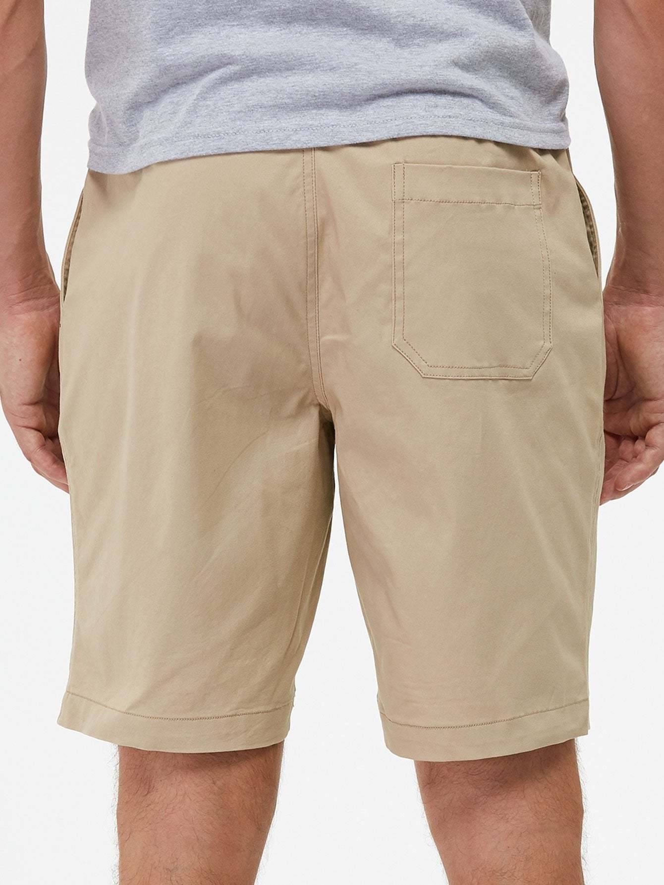 Chino Shorts With Drawstring-Waves And Trunks