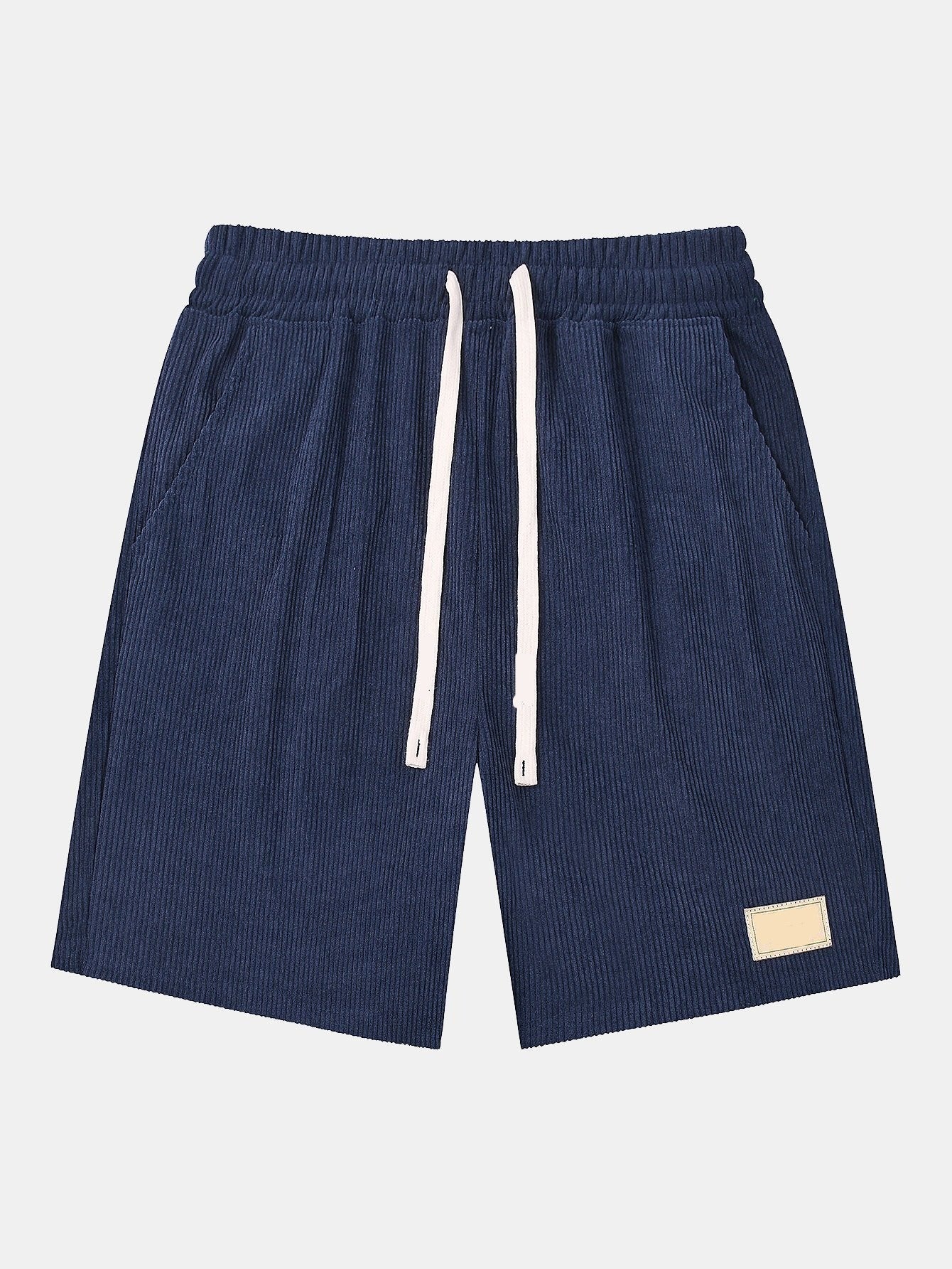 Corduroy Shorts With Drawstring-Waves And Trunks