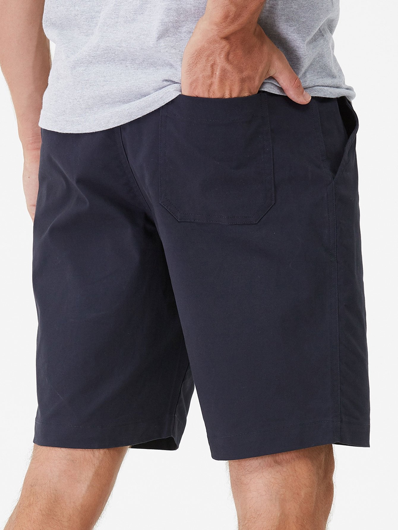 Chino Shorts With Drawstring-Waves And Trunks