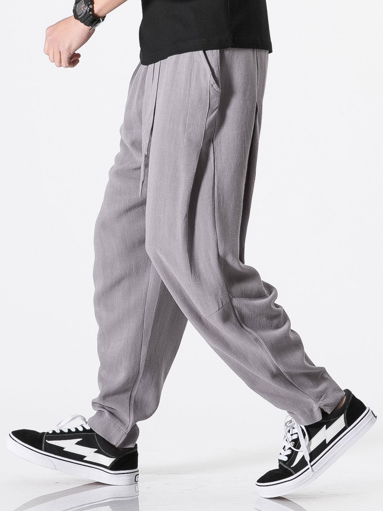 Harem Pants With Detachable Belt-Waves And Trunks