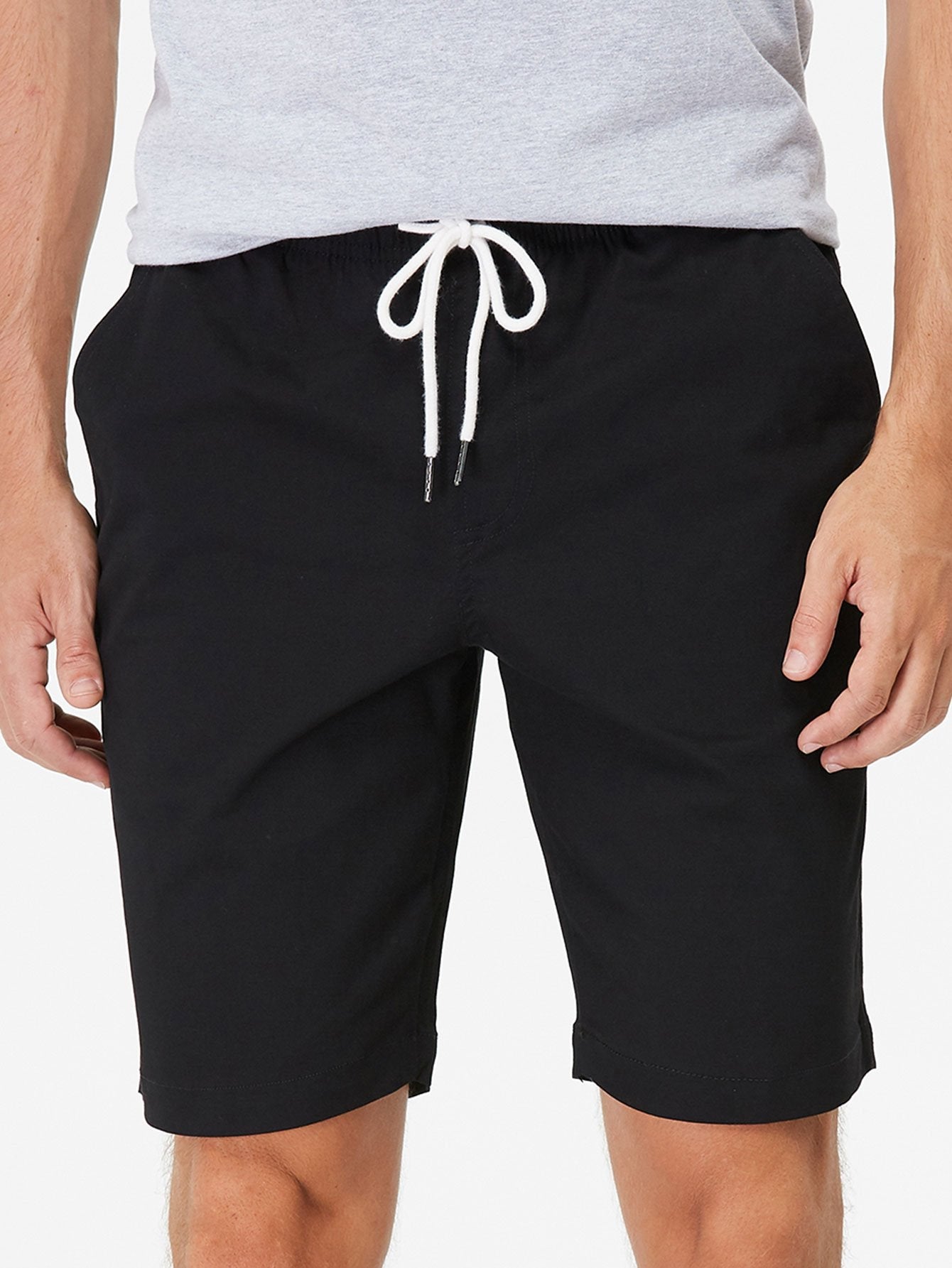 Chino Shorts With Drawstring-Waves And Trunks