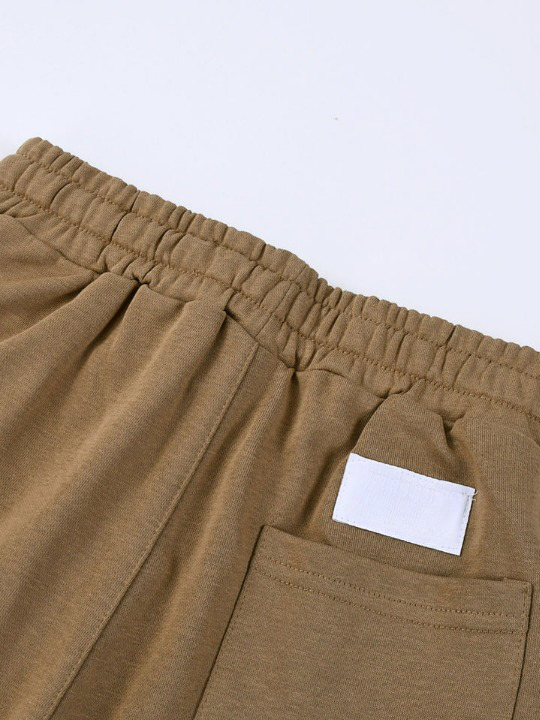 Drawstring Pattern Shorts-Waves And Trunks