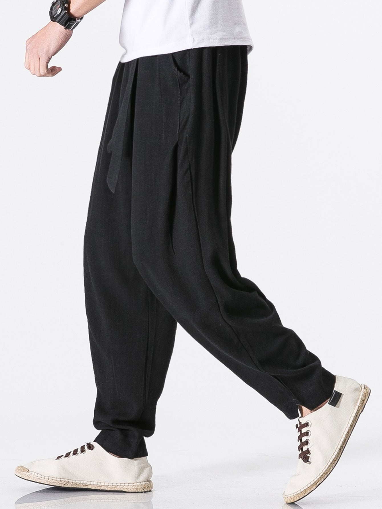 Harem Pants With Detachable Belt-Waves And Trunks