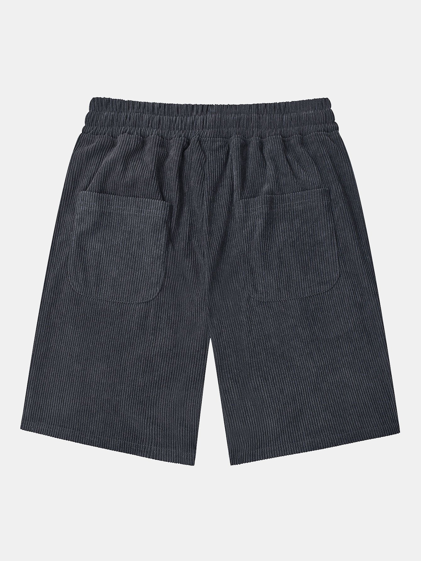 Corduroy Shorts With Drawstring-Waves And Trunks