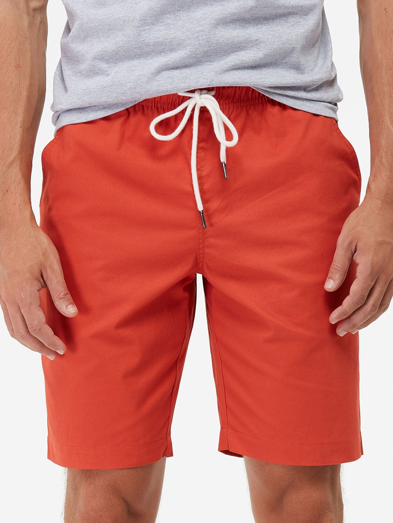 Chino Shorts With Drawstring-Waves And Trunks