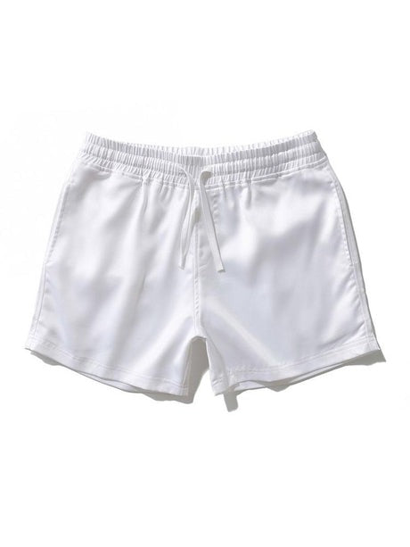 Elastic Waistband Casual Beach Shorts-Waves And Trunks