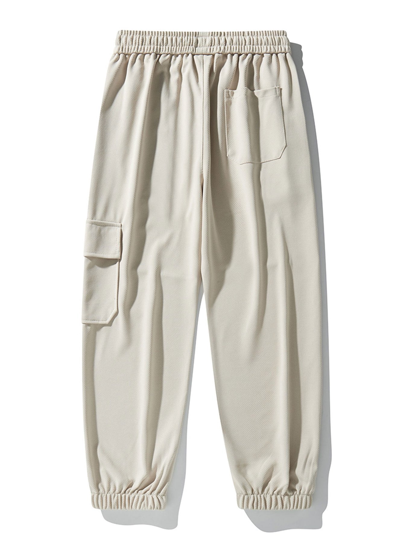 Elastic Waistband Cargo Style Jogging Pants-Waves And Trunks