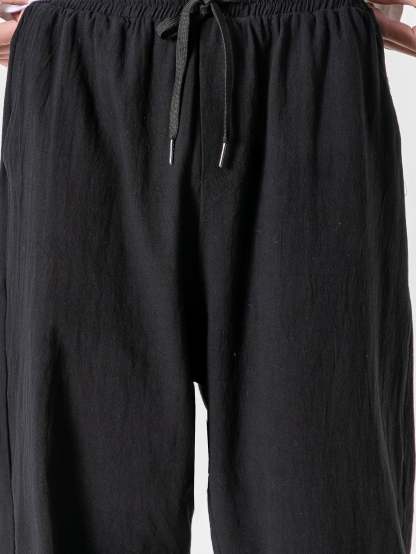 Plain Pattern Jogging Pants-Waves And Trunks