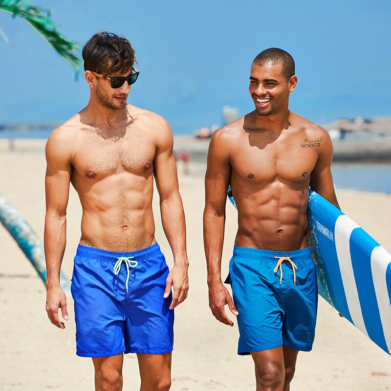 Simple Beach Shorts With Pockets-Waves And Trunks