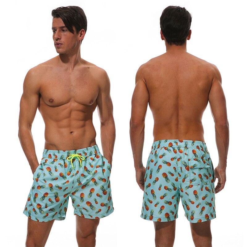 The Pineapples Draw String Swim Shorts-Waves And Trunks