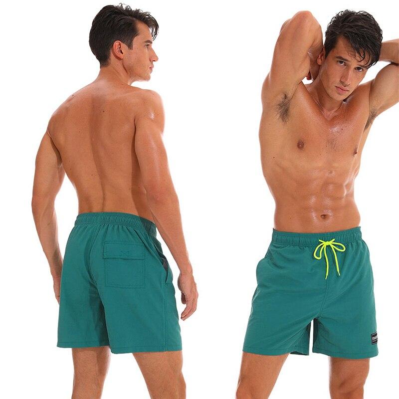 The Soothing Greens Draw String Swim Shorts-Waves And Trunks