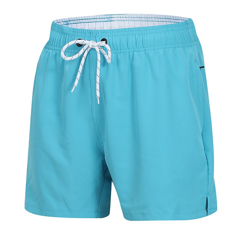 Baby Blue Draw String Swim Shorts-Waves And Trunks