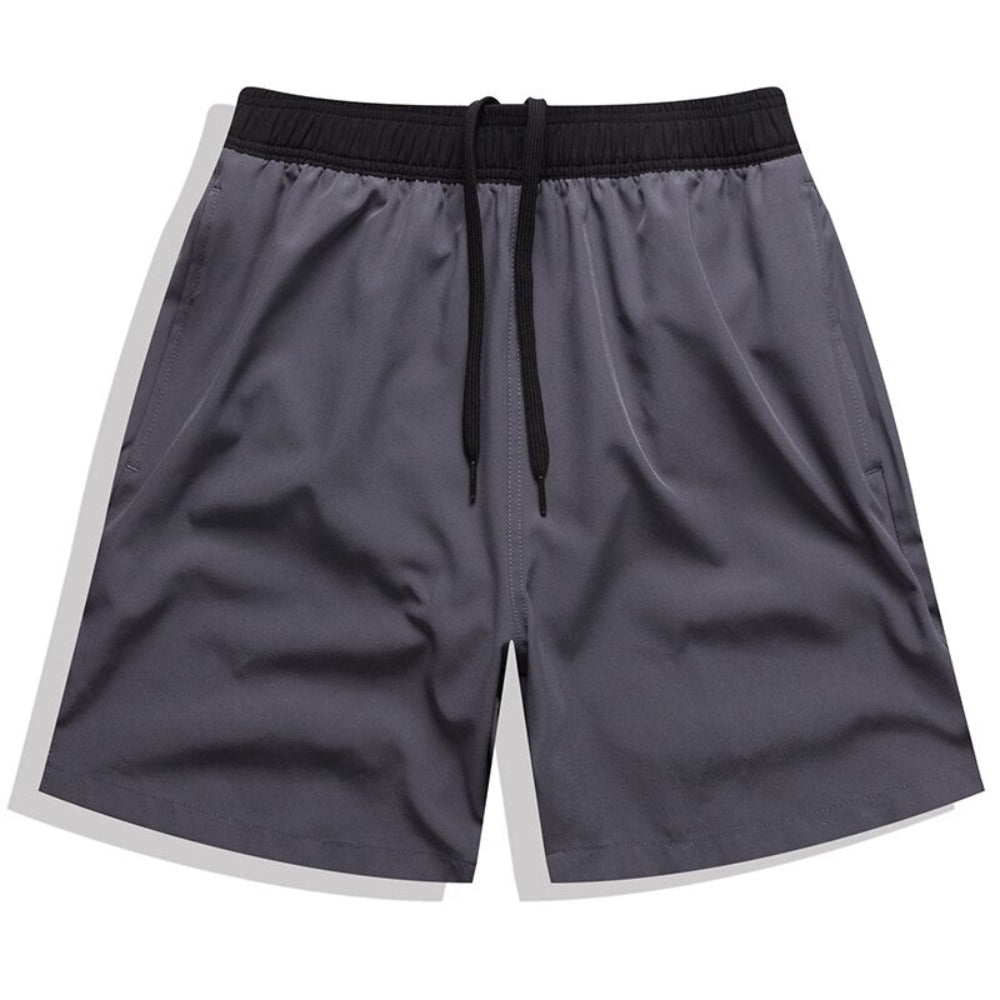 Grey and Black Draw String Swim Shorts-Waves And Trunks