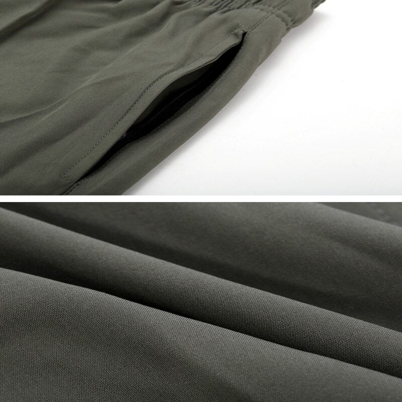 Army Green String Swim Shorts-Waves And Trunks