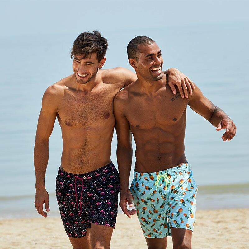 The Pineapples Draw String Swim Shorts-Waves And Trunks