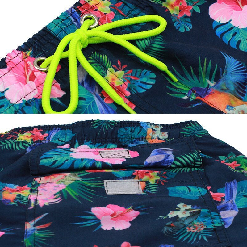 Paradise Print Beach Shorts-Waves And Trunks