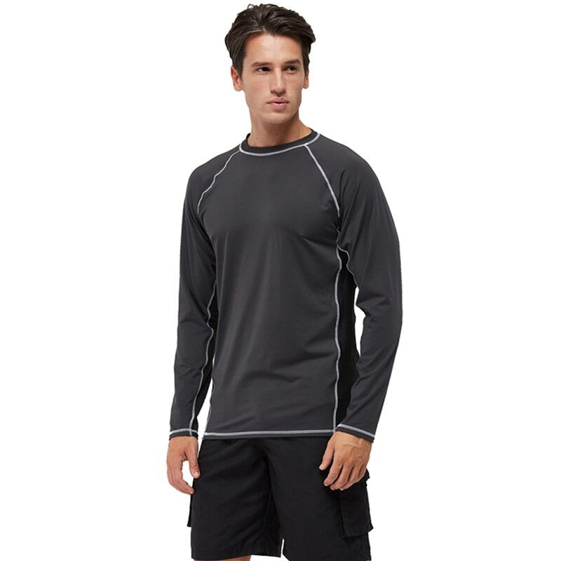 Quick Dry Long Sleeve Surfing Top-Waves And Trunks