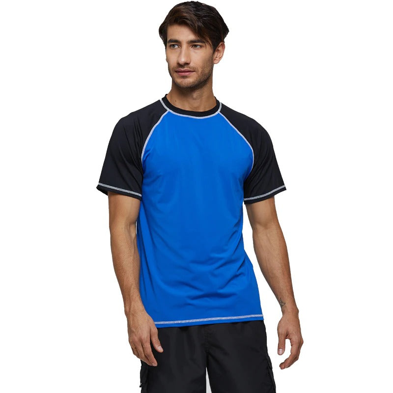 Short Sleeve Sports Quick Dry T Shirt-Waves And Trunks