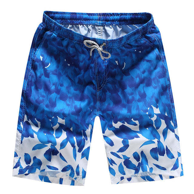 The Blues Blooms Draw String Swim Shorts-Waves And Trunks