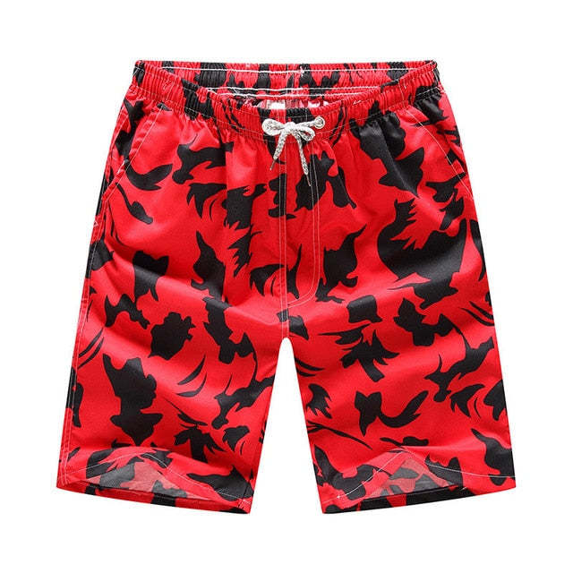The Dragons and Bats Draw String Swim Shorts-Waves And Trunks
