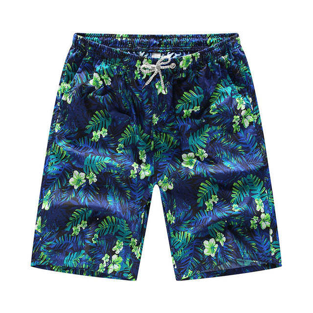 The Blues Rain-forest Draw String Beach Shorts-Waves And Trunks