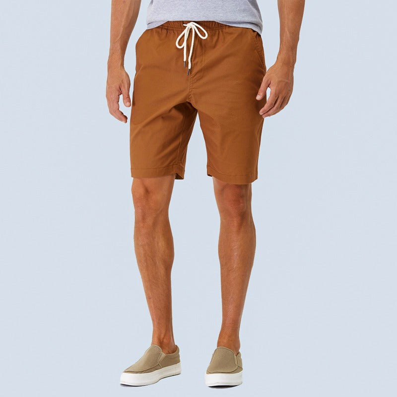 Summer Mens Cotton Casual Shorts-Waves And Trunks