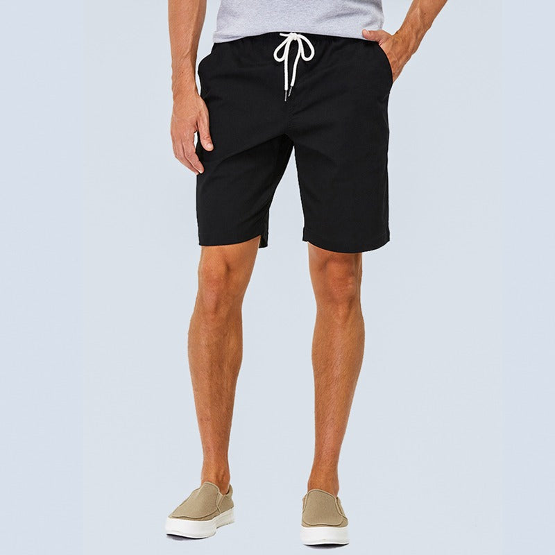 Summer Mens Cotton Casual Shorts-Waves And Trunks