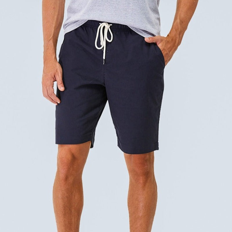 Summer Mens Cotton Casual Shorts-Waves And Trunks
