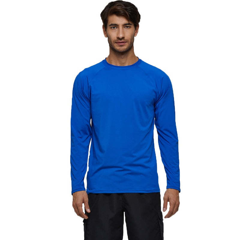 Mens Loose Stretch Swim Top-Waves And Trunks