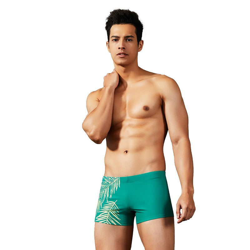 Men's Solid Leaf Trunks-Waves And Trunks