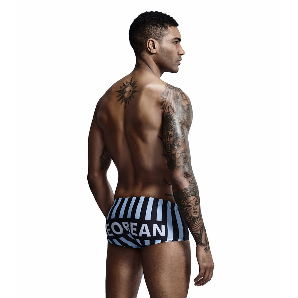 Men's Space Black Swimwear Trunks-Waves And Trunks