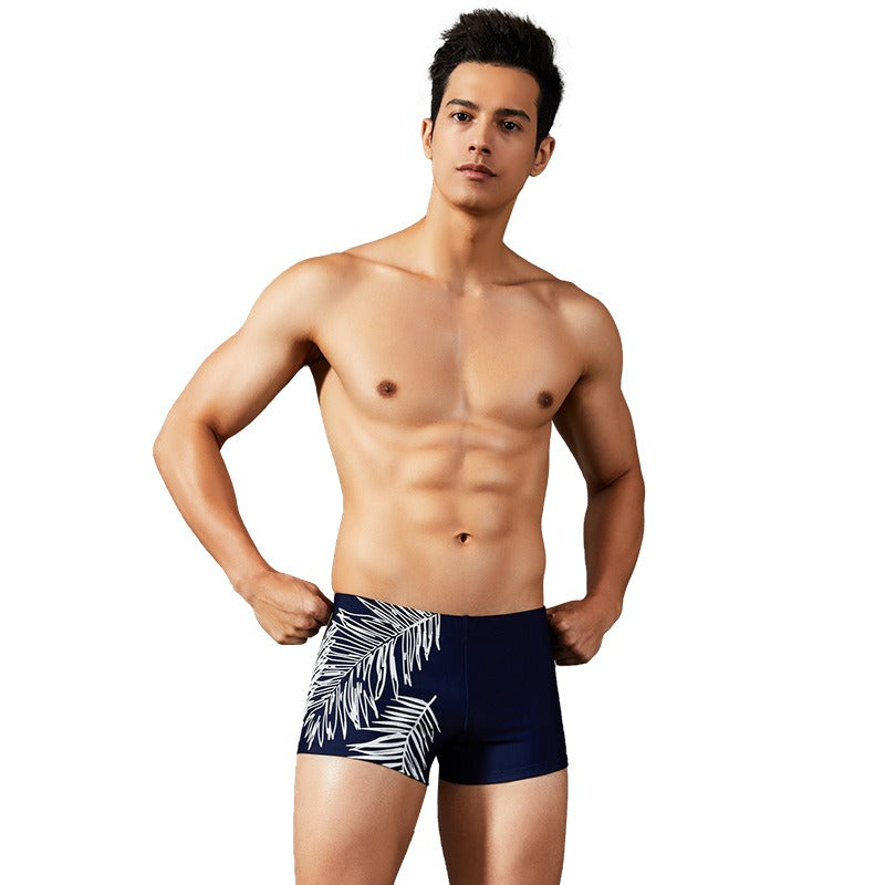 Men's Solid Leaf Trunks-Waves And Trunks