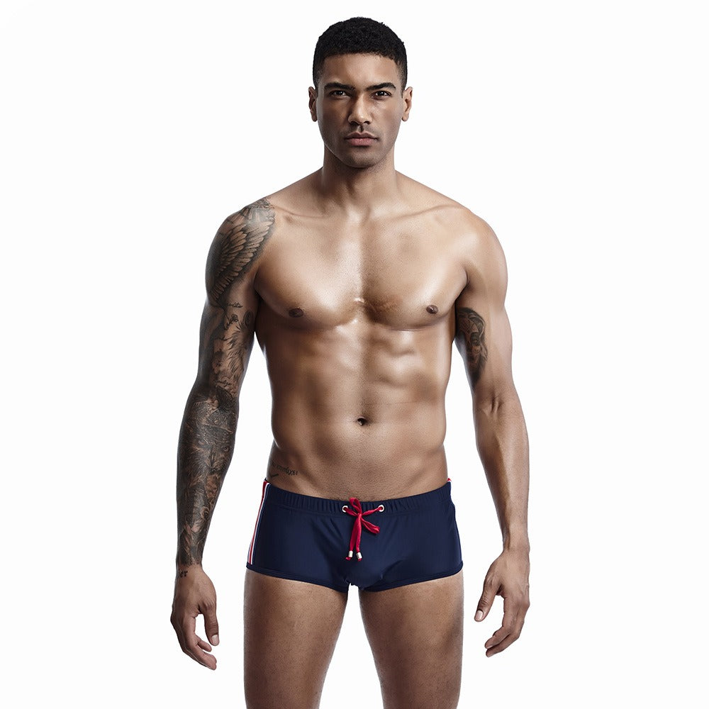 Men's Plain Solid Swimwear Trunks-Waves And Trunks