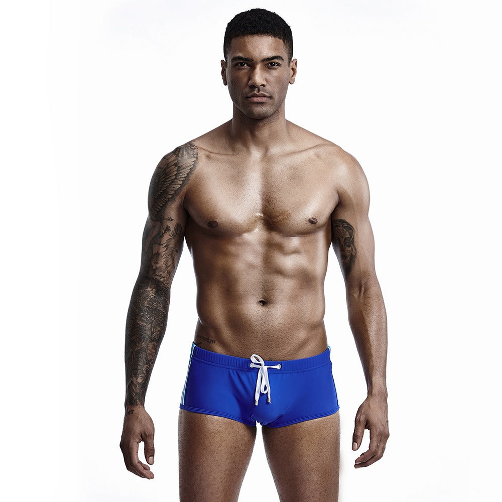 Men's Plain Solid Swimwear Trunks-Waves And Trunks